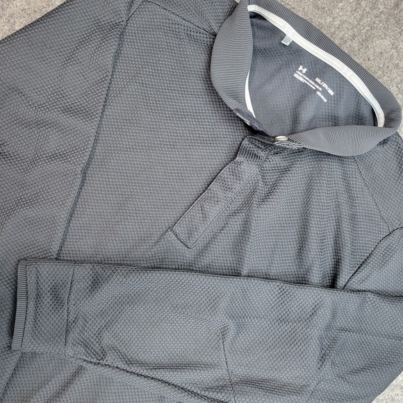Under Armour Other - Under Armour Pullover Mens 2XL Gray‎ ColdGear Tech Golf Sweaterfleece Stretch
